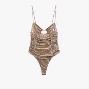 ZARA SPARKLY METALLIC BODYSUIT